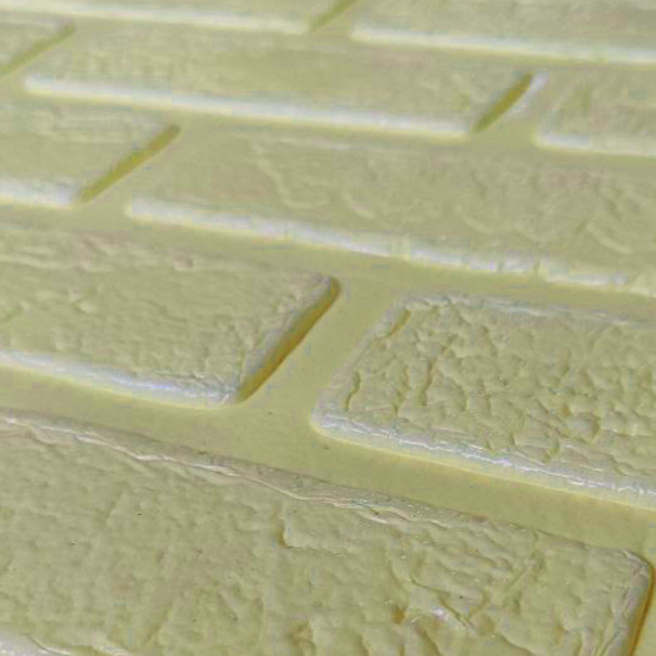 Самоклеющаяся декоративная 3D панель кирпич деко бежевый 700x700x5 мм
