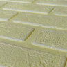 Самоклеющаяся декоративная 3D панель кирпич деко бежевый 700x700x5 мм